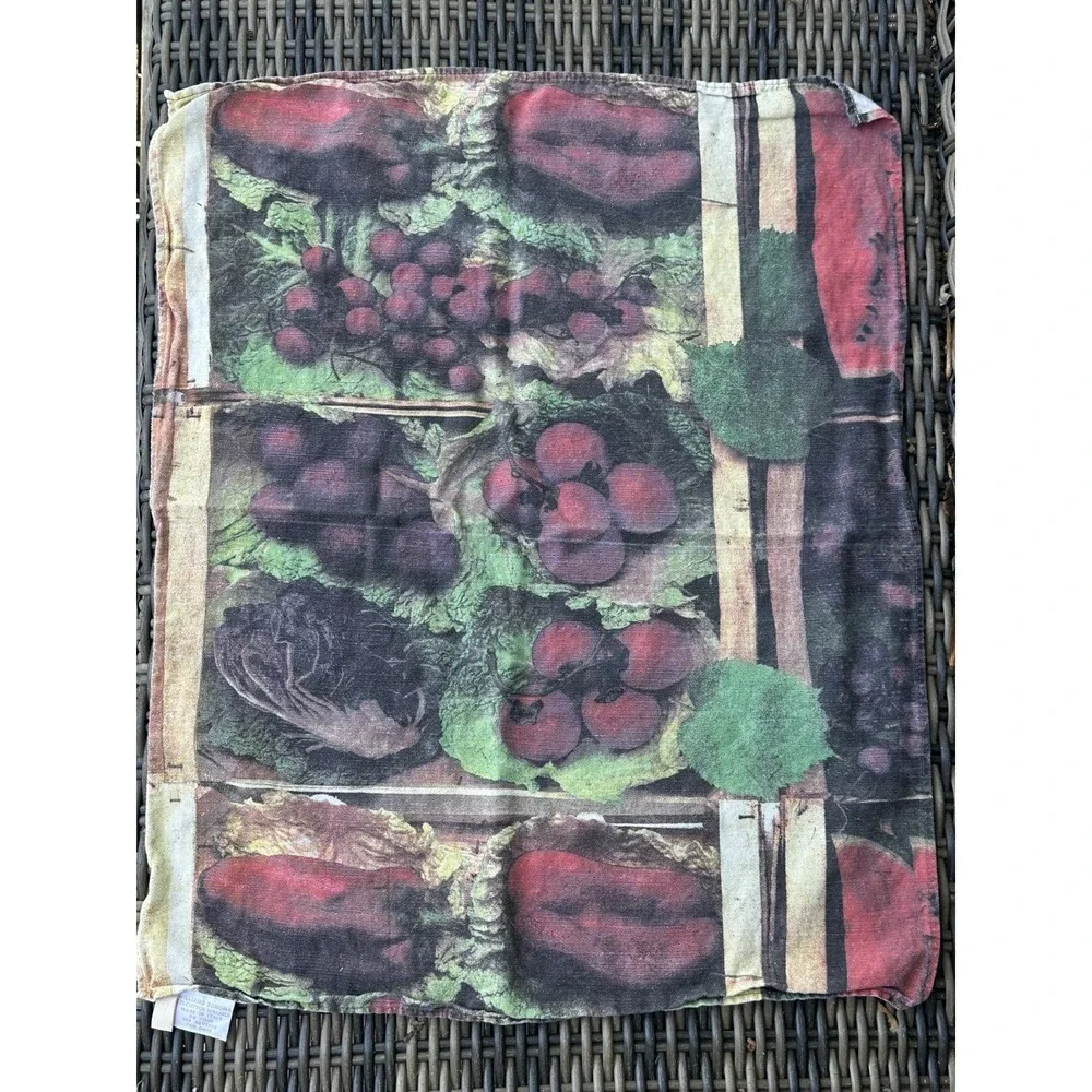 Williams Sonoma Italy Cotton Linen Vegetable Tea Towels Set of 2